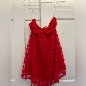 For Love and Lemons Strapless Rosette Dress (Altered Hannah Dress)